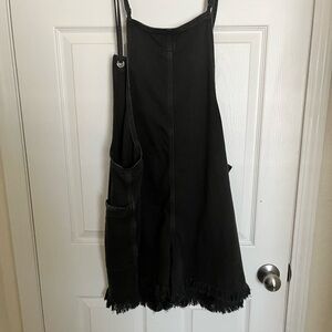 Aerie Charcoal Denim overalls